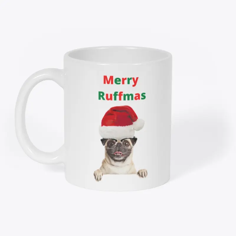 Merry Ruffmas Pug Dog