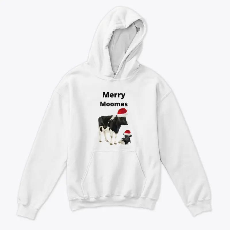 Merry Moomas Christmas Cow Santa Hat