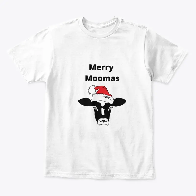 Merry Moomas Cow in Santa Hat