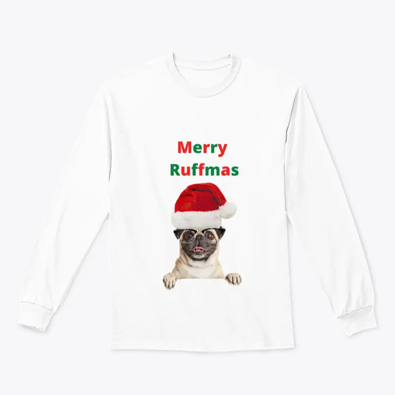 Merry Ruffmas Pug Dog