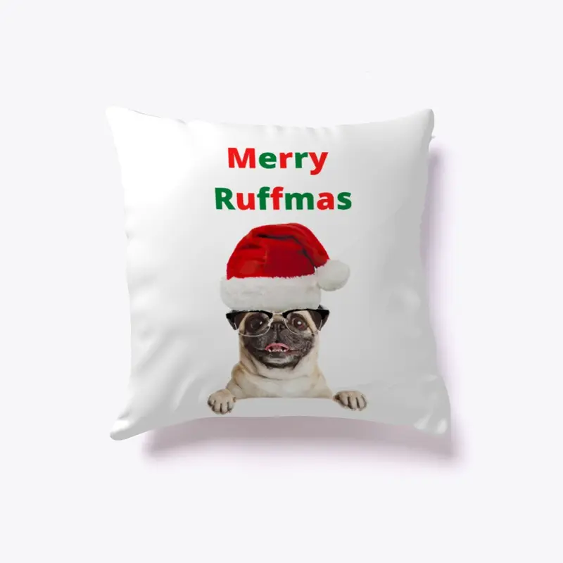 Merry Ruffmas Pug Dog