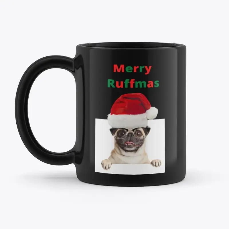 Merry Ruffmas Pug Dog