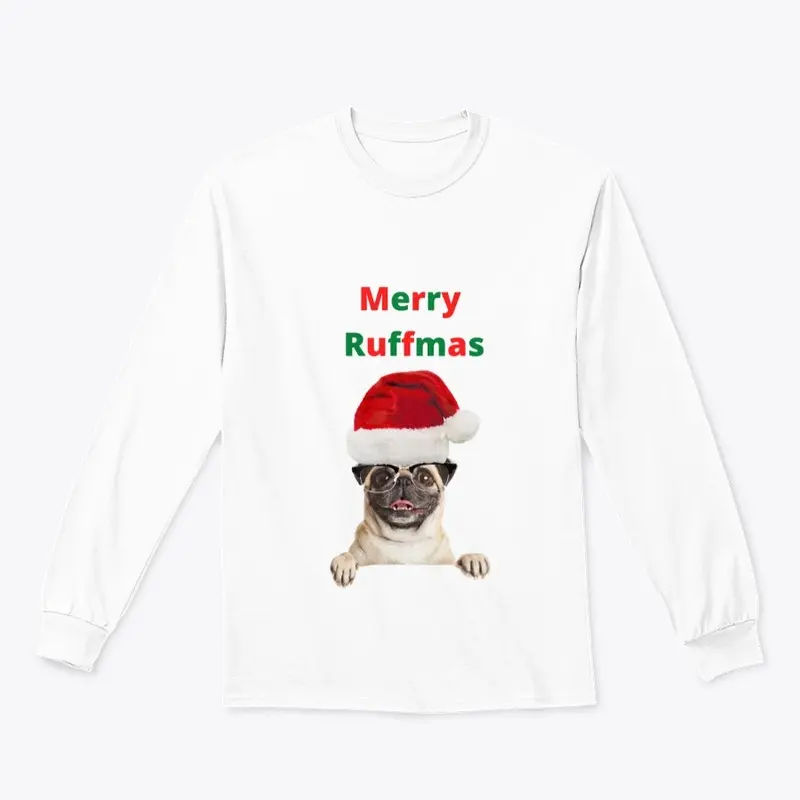 Merry Ruffmas Pug Dog