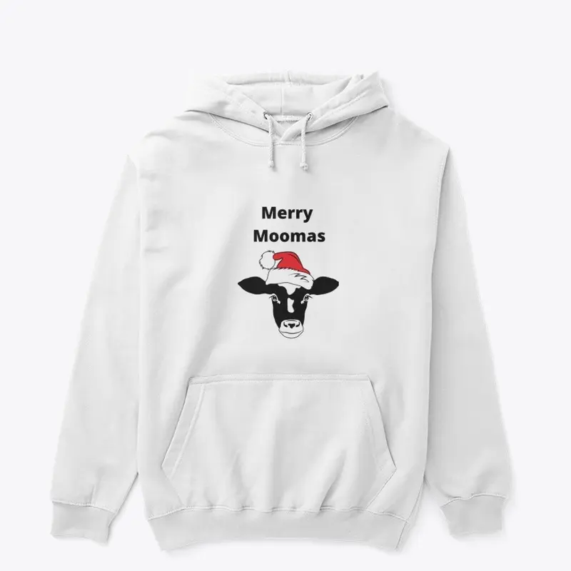 Merry Moomas Cow in Santa Hat